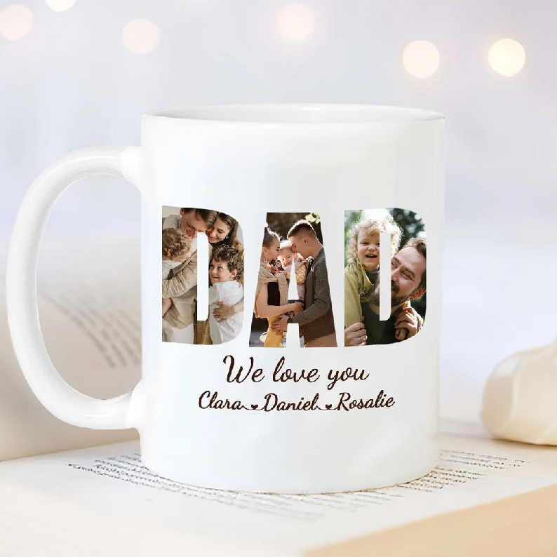 Personalized Dad Photo Mug Dad We Love You Custom Mug Fathers Day Gifts Gifts For Dad